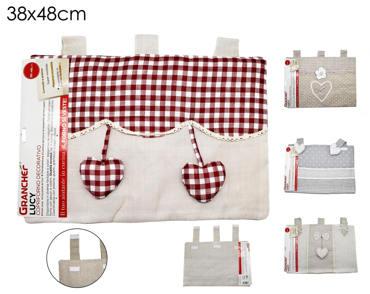 Copriforno E Coprifornello Russo Tessuti - Motivo Limoni E Fiori, Blu E Giallo, Cotone E Poliestere - Foto 8