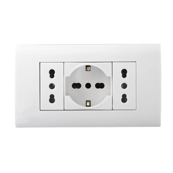 SWITCH AND SOCKET COMBINATION(ONE P30 SOCKET+TWO P17/11 BIPASSIO SOCKETS)