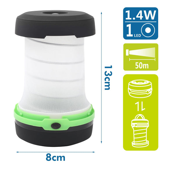 LED CAMPING LIGHT GREEN WITH HOOK,use 3*AA batteries