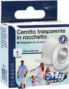 CEROTTO ROCCHETTO PE TRASPARENTE 5MX2,5 CM