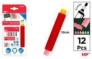 MP GESSETTI COLORATI PER LAVAGNA 12PZ   PORTAGESSO