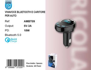 BLUETOOTH VIVAVOCE PER AUTO 3A PD18W