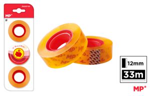 MP NASTRO ADESIVO 12MM*33M 3PZ ARANCIONE TRASP