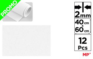 MP GOMMA EVA 60*40CM SP 2MM BIANCO