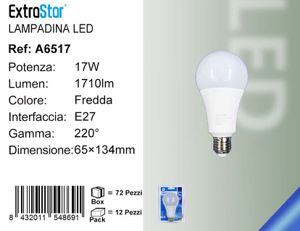 LAMPADINA LED E27 17W 1710LM 6500K