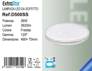 LAMPADA LED DA SOFFITTO 36W 3820LM 6500K