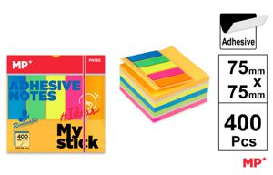 MP NOTE ADESIVE 75*75MM 75G 400F COL. ASS. FLUO