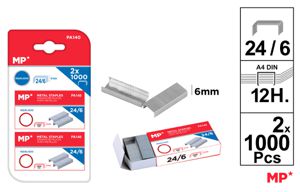 PUNTI METALLICI 24/6 2X1000PZ MP