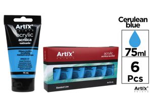 ARTIX VERNICE ACRILICA 6PZ 75ML BLU CERULEO