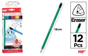 MP MATITE COLORATE CANCELLABILI CONF. 12 COLORI