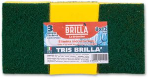 SPUGNE ABRASIVE TRIS BRILLA'