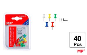 SPILLI CARTOGRAFICI COLORATI 11MM 40PZ MP