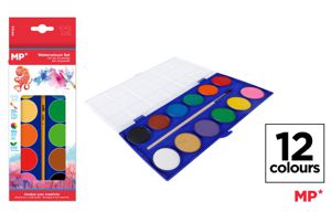 MP ACQUERELLI SET 12 COLORI   PENNELLO