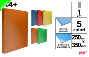 MP CARTELLA 3 LEMBI D1 C/ELASTICO 25X35 COL. ASS.