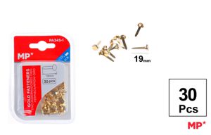 FERMACAMPIONI OTTONATI 19MM 30PZ MP