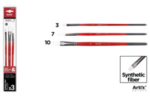 ARTIX SET PENNELLI PROF 19.5CM 3PZ ASSORT ROSSO/BL