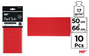 MP CARTA VELINA 66*50CM 10F ROSSO