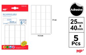 MP ETICHETTE ADESIVE STAMPABILI 40*25MM 80PZ BIANC