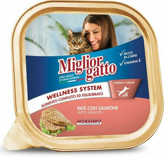 MIGLIORGATTO 100GR VASCH SALMONE