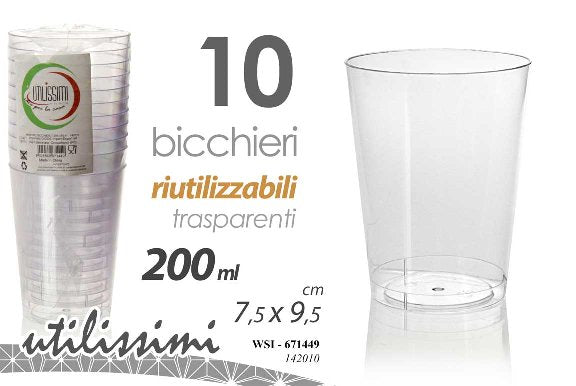 WSI/10 BICCHIERI 200ML 7,5 142010