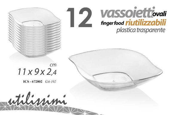 ICS/12PZ VASSOIETTI 11X9X2,4CM GA102