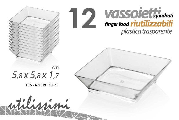 ICS/12 VASSOIETTI 5,8*5,8*1,7CM GA53