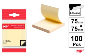 MP NOTE ADESIVE 75*75MM 75G 100F GIALLO CHIARO