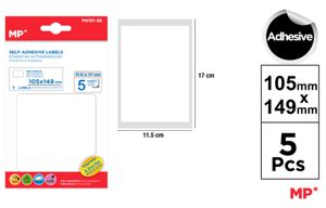 ETICHETTE ADESIVE IN CARTA RETTANGOLARE 5F.X1