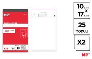 COMANDE 2 COPIE 25 MODULI 10X17CM MP