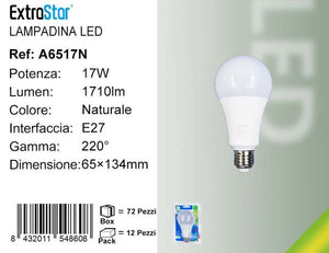 LAMPADINA LED E27 17W 1710LM 4200K