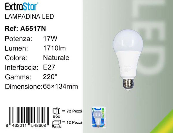 LAMPADINA LED E27 17W 1710LM 4200K