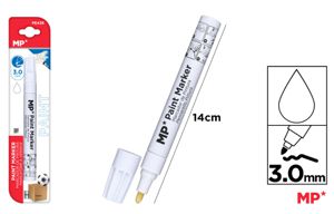 MP MARCATORE A VERNICE PUNTA TONDA 3.0MM BIANCO