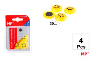 MP MAGNETI ROTONDI 30MM 4PZ SMILEY