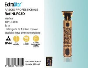 RASOIO PROFESSIONALE RICARICABILE
