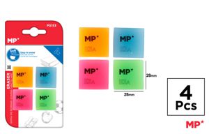 MP GOMMA DA CANCELLARE 28*28MM 4PZ COL. ASS.