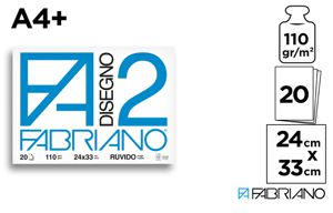 FABRIANO BLOCCO F2 RUVIDO 24*33CM 110G 20F