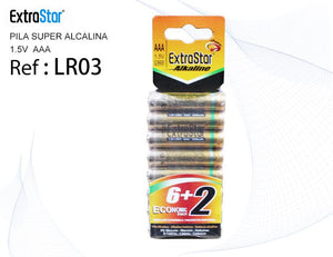 PILA MINISTILO ALCALINA 1.5V BLISTER 8UN