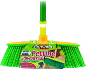 SCOPA PETTINE CON MANICO ALLUNGABILE 1.30