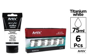 ARTIX VERNICE ACRILICA 6PZ 75ML BIANCO