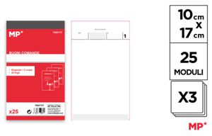 COMANDE 3 COPIE 25 MODULI 10X17CM MP