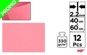 MP FELTRO 60*40CM 330G SP 2.2MM 12F ROSA