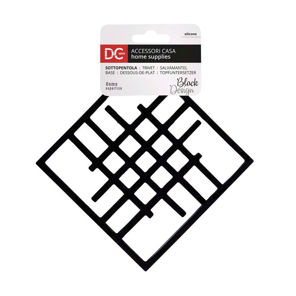 DC CASA L/BLACK SOTTOPENTOLA SILICONE 16X16CM