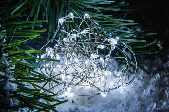 GHIRLANDA 40 MINI LED BIANCO
