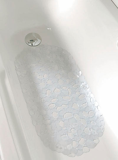 ANTISCIVOLO PER VASCA DA BAGNO PVC 69X36 CM CIOTTOLI - TRASPARENTE