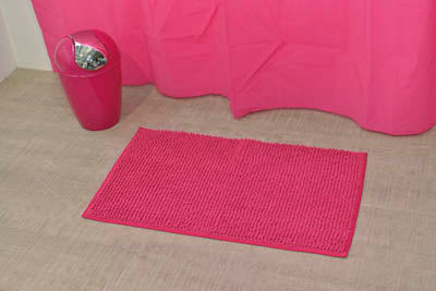 TAPPETO DA BAGNO MICROFIBRA 45X75 CM - FUCSIA