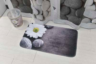 TAPPETO MICROFIBRA STAMPATO 45X75 CM - ZEN GARDEN