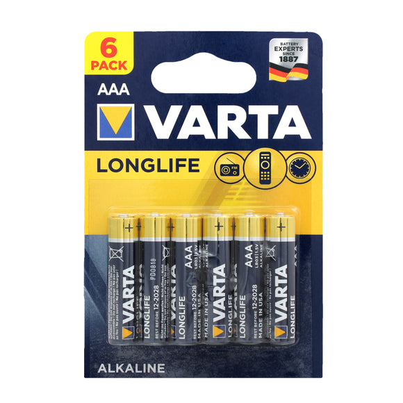 AAA LONGLIFE EXTRA ALK BLISTER PZ 6