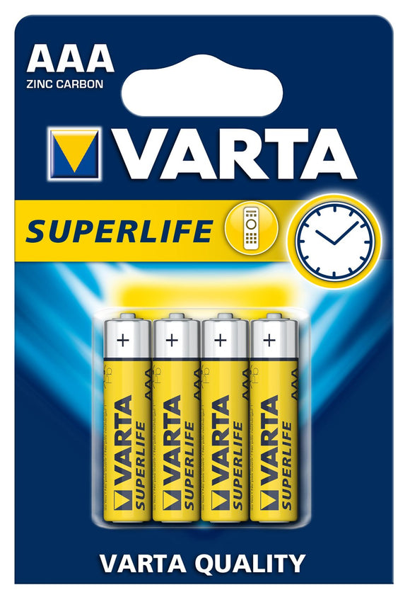 VARTA BATTERIE MINI STILO SUPERLIFE 4PZ