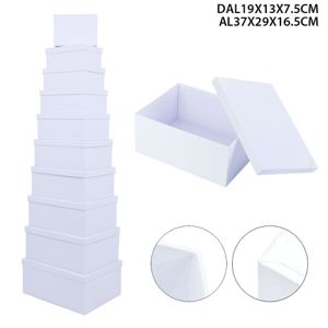 PRYMA SCATOLA 10PZ 19X13X7.5-37X29X16,5CM BIANCO