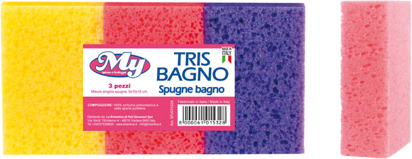 SPUGNE TRIS BAGNO 5X10X15